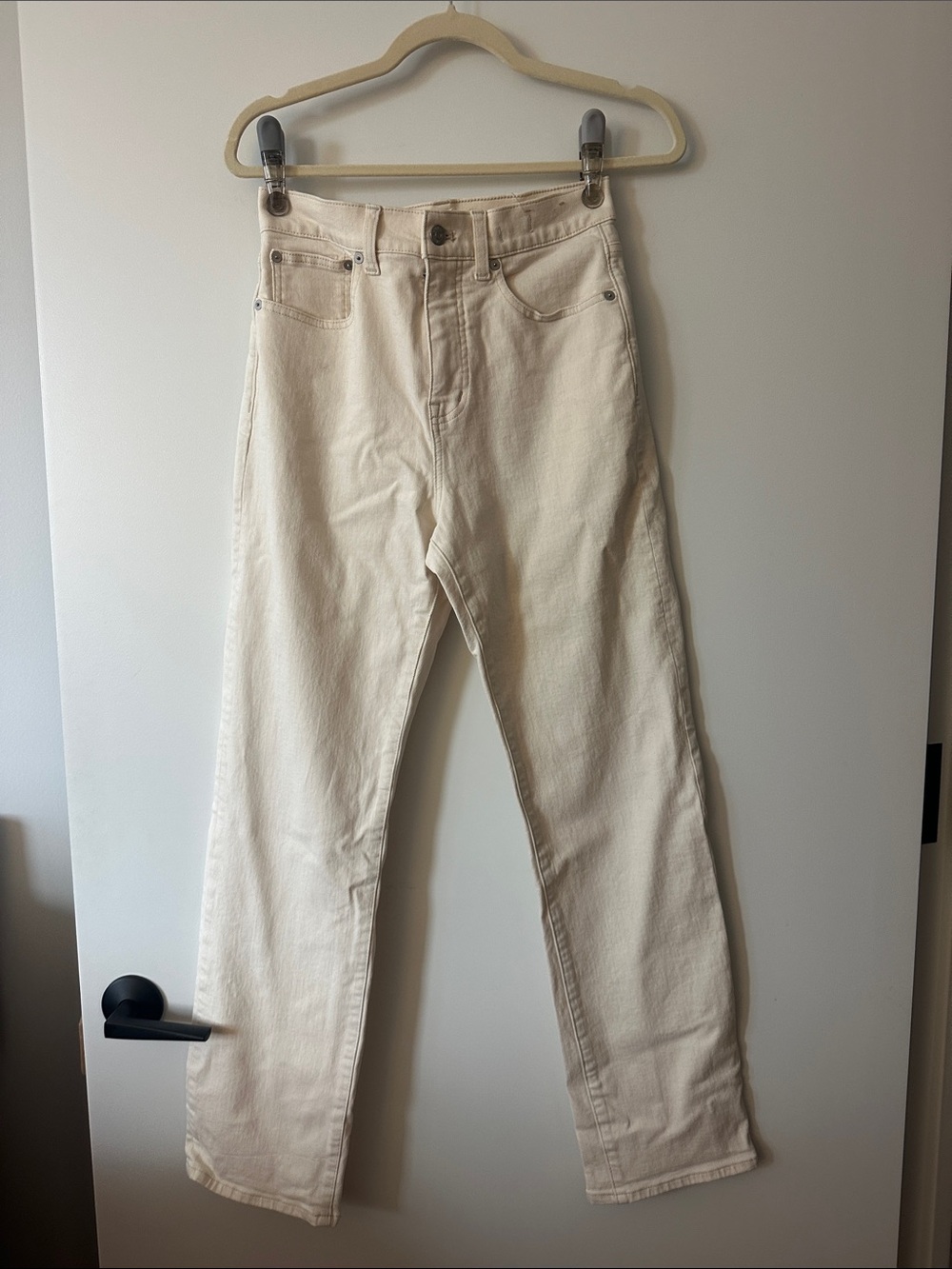 Madewell Women’s 90s Straight-Leg Jeans in Off-White